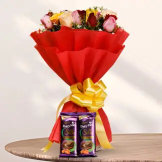 Roses (20) & choclate Combo